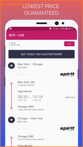 Last Minute Flight Booking screenshot