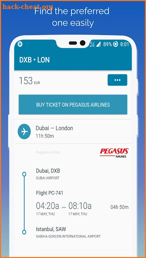 Last Minute Flight Booking App screenshot