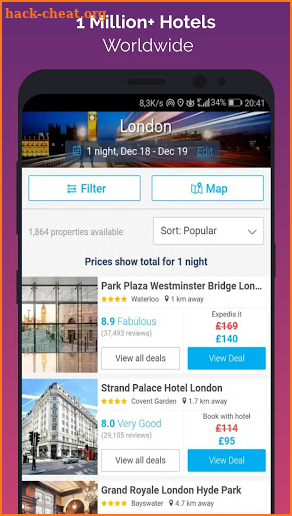 Last Minute Hotel Booking App screenshot