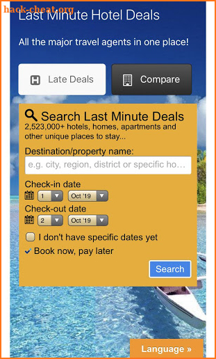 Last Minute Hotel Offers: Cheaper Hotels & Motels screenshot