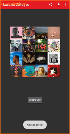 Last.fm Collage Generator screenshot