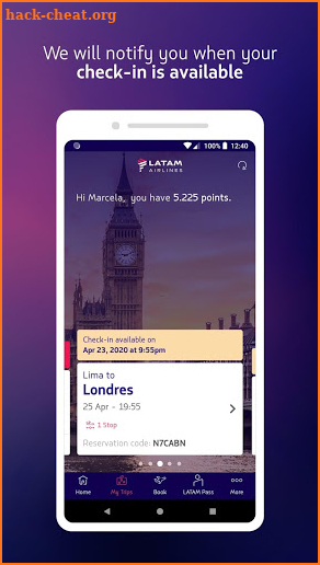 LATAM Airlines screenshot