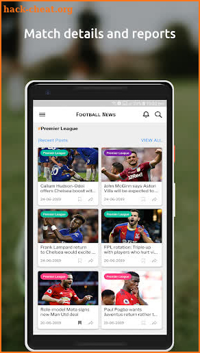 Latest Football News: Soccer Updates Aggregator screenshot