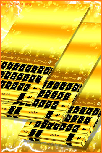 Latest Gold Keyboard Theme screenshot