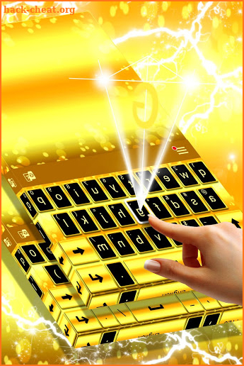 Latest Gold Keyboard Theme screenshot