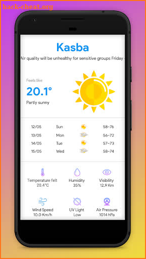 Latest Weather Report - One Weather screenshot