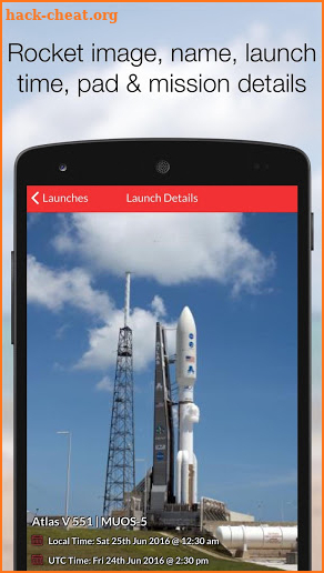 Launch Alarm screenshot
