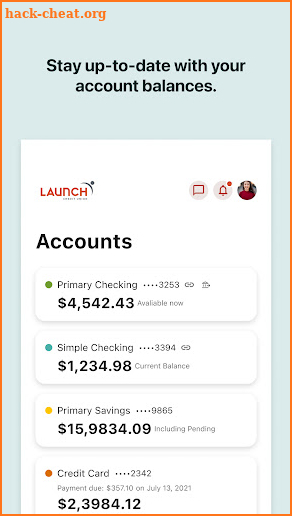 Launch Credit Union screenshot