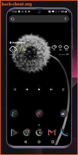 Launcher and fingerprint screenshot