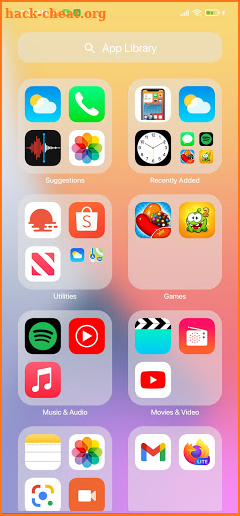 Launcher iPhone 13, Control Center screenshot