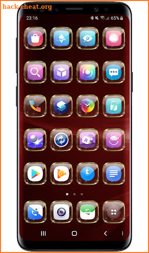 Launcher Theme - Gold Glass Transparent Icons Pack screenshot