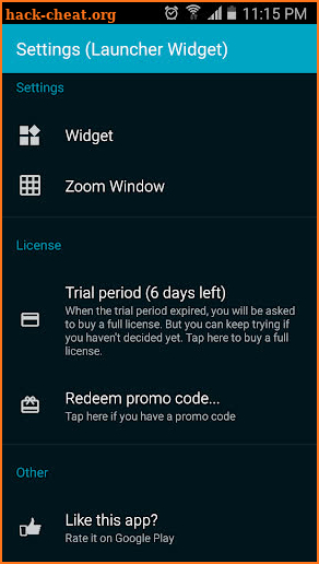 Launcher Widget screenshot