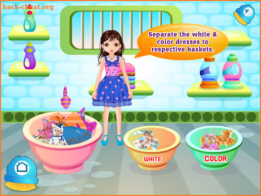 Laundry washing girls games screenshot