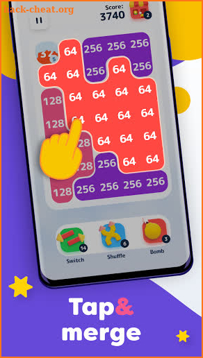LAVA - Merge Number Blocks with 2048 game screenshot
