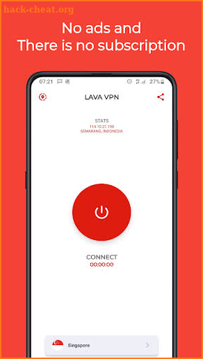 Lava VPN screenshot
