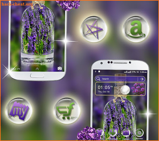Lavender Launcher Theme screenshot