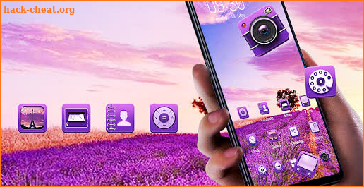 Lavender romantic realistic purple nature theme screenshot