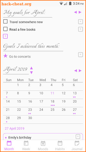 Laviolet Bullet Journal - Calendar, Habit Tracker screenshot