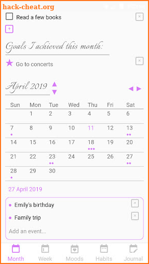 Laviolet Bullet Journal - Calendar, Habit Tracker screenshot