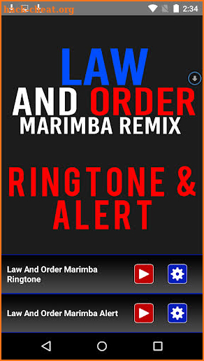 Law And Order Marimba Ringtone screenshot