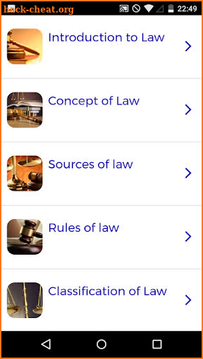 Law Course screenshot