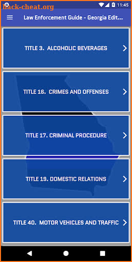 Law Enforcement Guide - Georgia Edition screenshot