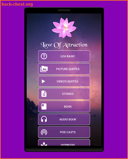 Law of Attraction Space screenshot