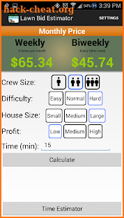 Lawn Care Estimator (Business) screenshot