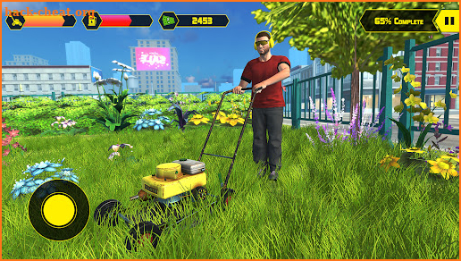 Lawn Mowing Grass Cutting Game screenshot