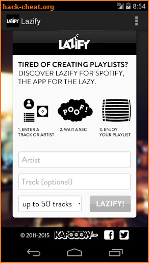 Lazify screenshot