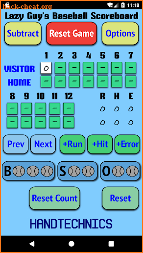 Lazy Guy's Baseball Scoreboard screenshot