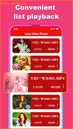 Lazy HD Free Video Player screenshot