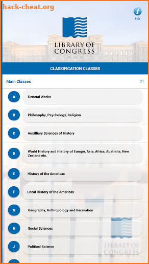 LC Classification screenshot