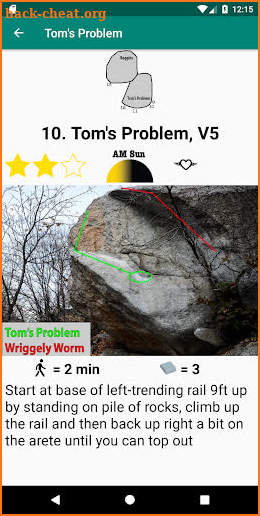 LCC Bouldering Guidebook screenshot