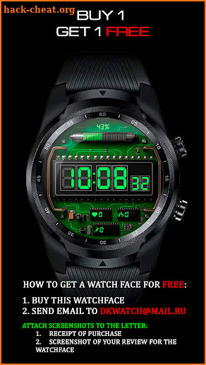 LCD Digital watchface screenshot