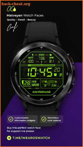 LCD Informer Minimal watchface screenshot