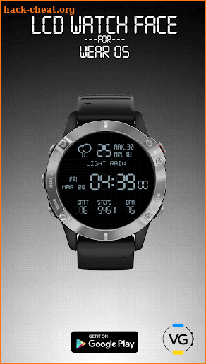 LCD Watch face screenshot