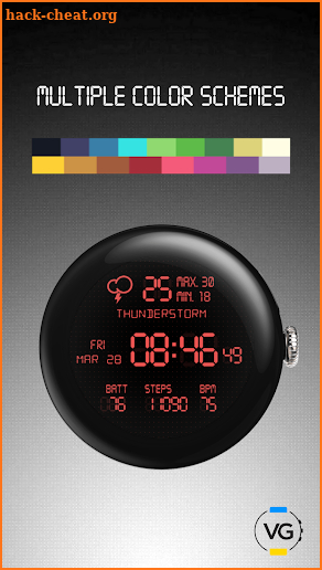 LCD Watch face screenshot