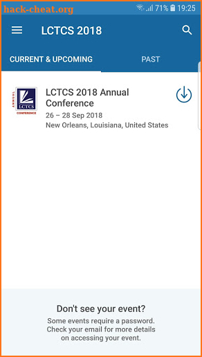 LCTCS Conference 2018 screenshot