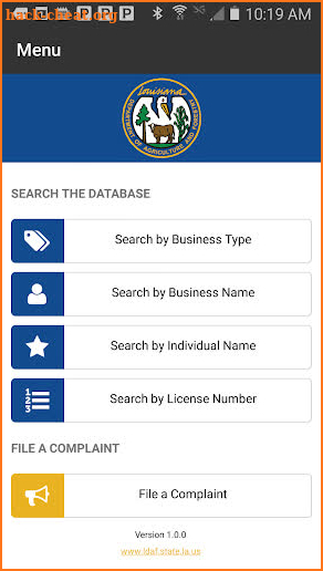 LDAF Business Search screenshot