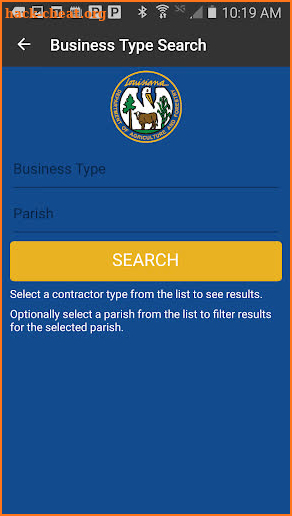 LDAF Business Search screenshot