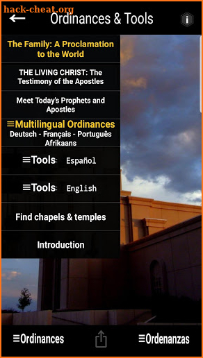 LDS Ordinances & Tools screenshot