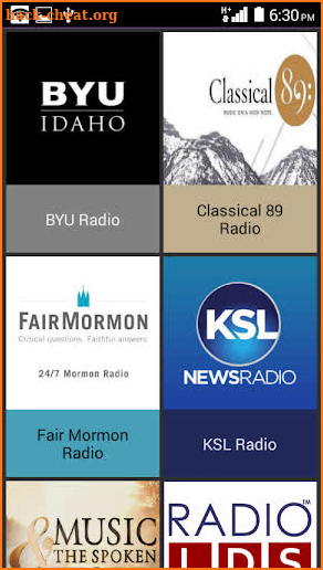 LDS Radio Mormon Channel screenshot