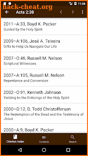 LDS Scripture Citation Index screenshot