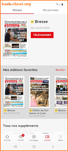 Le Journal de Saône et Loire screenshot