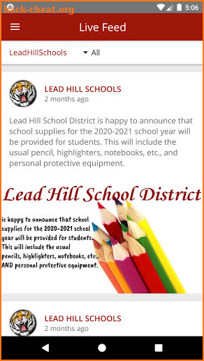 Lead Hill School District screenshot