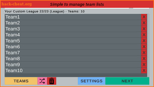 League Table Creator PRO screenshot