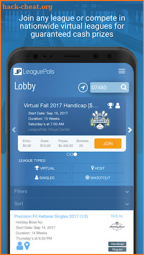 LeaguePals - The Future Of League Bowling screenshot