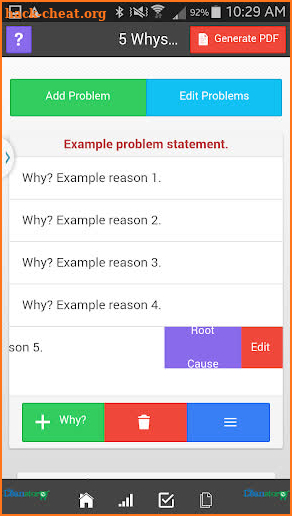Lean Five Whys Analysis screenshot