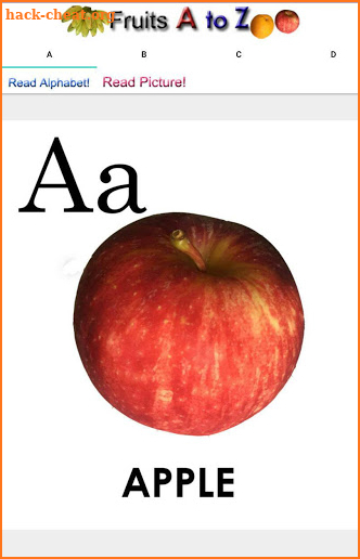 Learn ABC with Fruits A to Z screenshot